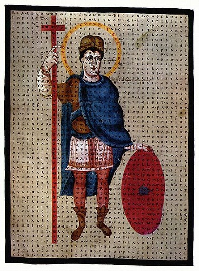 Louis the Pious Master of the Fuldaer School  Osterreichische Nationalbibliothek  Wien